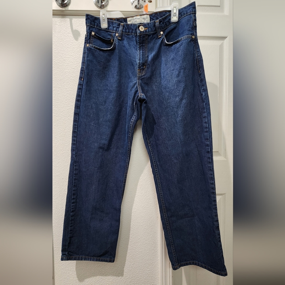 Canyon River Blues Men's Dark Blue Straight Jeans